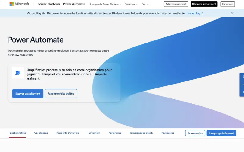 Power Automate pour automatiser ses tâches